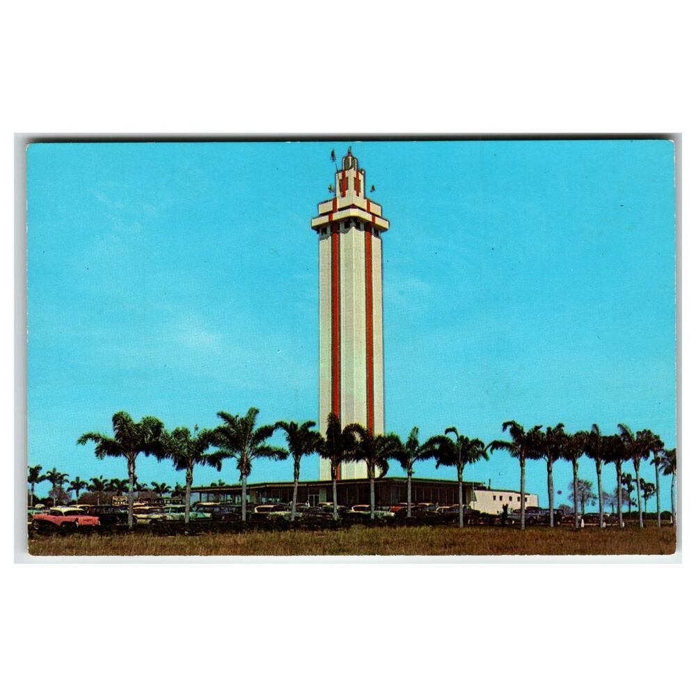 Vintage Citrus Observation Tower Clermont Florida Postcard FNC-4219